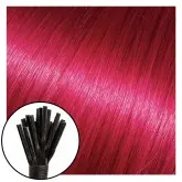 Babe I-Tip Hair Extensions Dark Fuchsia/Pamela 18"